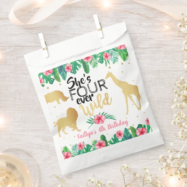 Bolsa De Papel Cuatro Chicas salvajes de todos los tiempos Fiesta (Cortado)