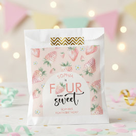 Bolsa De Papel Cuatro hijos de fresa dulce de todos los años