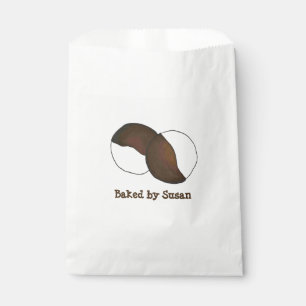 Bolsa De Papel Cubierta Por La Cocina Blanca Negra Personalizada 