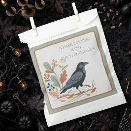 Bolsa De Papel Cuervo de Arte Popular Moody Sage