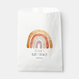 Bolsa De Papel Cuidada acuarela Boho Rainbow Baby Shower