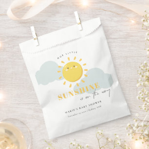 Bolsa De Papel Cuidar nuestro pequeño Baby Shower amarillo solead