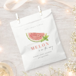 Bolsa De Papel Cuidar nuestro pequeño Melon Red Watercolor Baby S