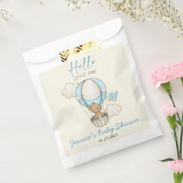 Bolsa De Papel Cuido oso Hola Pequeño Un Baby Shower