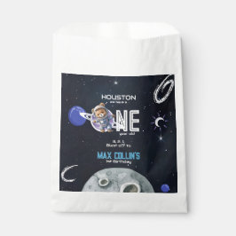 Bolsa De Papel Cumpleaños 1º del Astronauta del Espacio Exterior