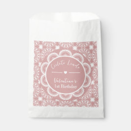 Bolsa De Papel Cumpleaños Cielito Lindo Rosa 1er Año