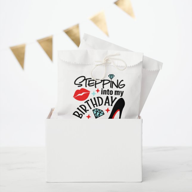 Bolsa De Papel Cumpleaños con Clase  (Fiesta)