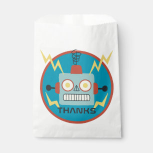 Bolsa De Papel Cumpleaños de Antique Toy Robot