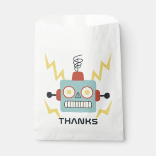 Bolsa De Papel Cumpleaños de Antique Toy Robot