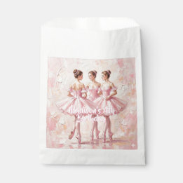 Bolsa De Papel cumpleaños de bailarina rosa coqueta