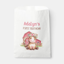 Cumpleaños de caballo floral rosa lindo
