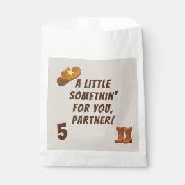 Bolsa De Papel Cumpleaños de Cowboy