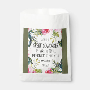 Bolsa De Papel Cumpleaños de Coworker personalizado Feliz Navidad