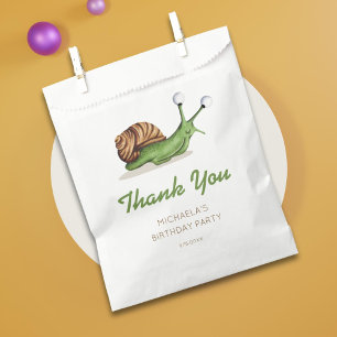Bolsa De Papel Cumpleaños de Cute Snail