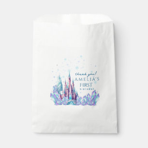 Bolsa De Papel Cumpleaños de dibujos animados del castillo de Fro