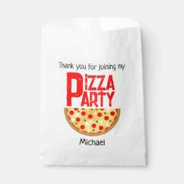 Bolsa De Papel cumpleaños de fiestas de pizza divertidos de Guay
