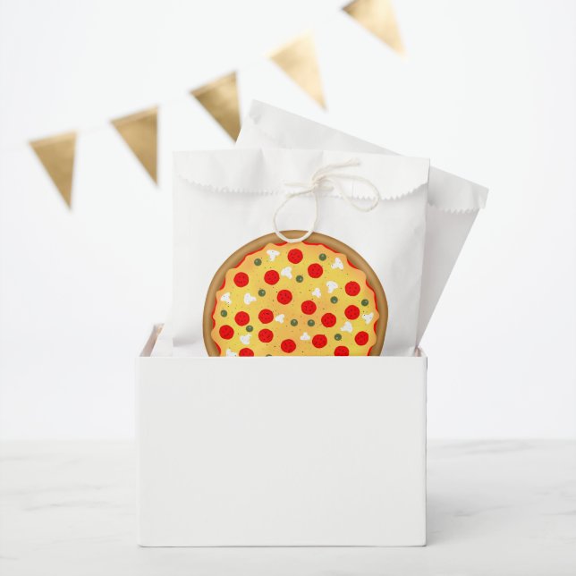 Bolsa De Papel cumpleaños de fiestas de pizza divertidos de Guay (Fiesta)