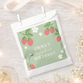 Bolsa De Papel Cumpleaños de Fresa Berry First