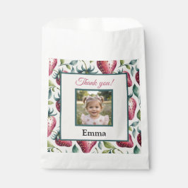 Bolsa De Papel Cumpleaños de Fresa Dulce de Cumpleaños Foto de Ag
