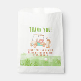 Bolsa De Papel Cumpleaños de golf Hole In One agradecimiento