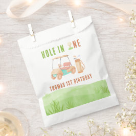 Bolsa De Papel Cumpleaños de Golf Hole In One Primero