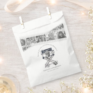 Bolsa De Papel Cumpleaños de la noche de la película blanca negra