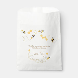 Bolsa De Papel Cumpleaños de los peines de abeja de burbujas