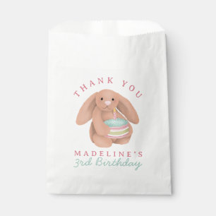 Bolsa De Papel Cumpleaños de niñas conejitas lindas y caprichosas