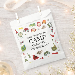 Bolsa De Papel Cumpleaños de niño Un Campista Feliz