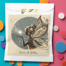 Bolsa De Papel cumpleaños de niños de la silueta de Magic Fairy
