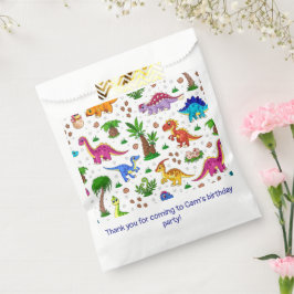 Bolsa De Papel Cumpleaños de niños dinosaurios