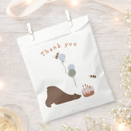 Bolsa De Papel Cumpleaños de Sleep Bear Woodland