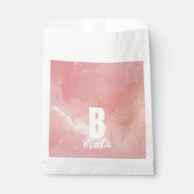 Bolsa De Papel Cumpleaños de Tie dye bas mitzva (Anverso)