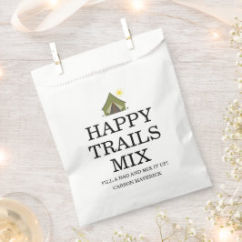 Bolsa De Papel Cumpleaños de un niño feliz campista