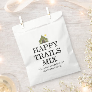 Bolsa De Papel Cumpleaños de un niño feliz campista