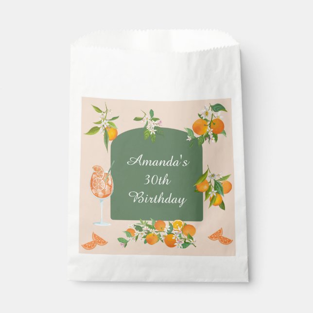 Bolsa De Papel Cumpleaños de verano con Spritz (Anverso)