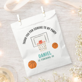 Bolsa De Papel Cumpleaños del baloncesto