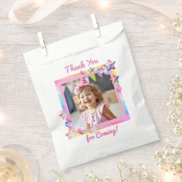 Bolsa De Papel Cumpleaños del Chica fotográfico personalizado