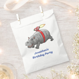 Bolsa De Papel Cumpleaños del Hipopótamo Cohete