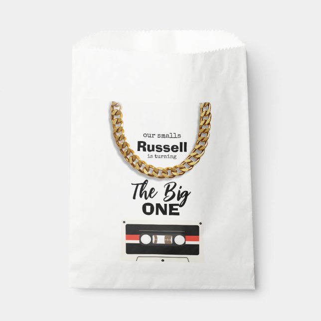 Bolsa De Papel Cumpleaños del Notorio Uno 1 (Anverso)