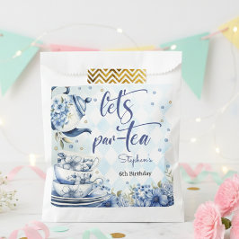 Bolsa De Papel Cumpleaños del té para los niños