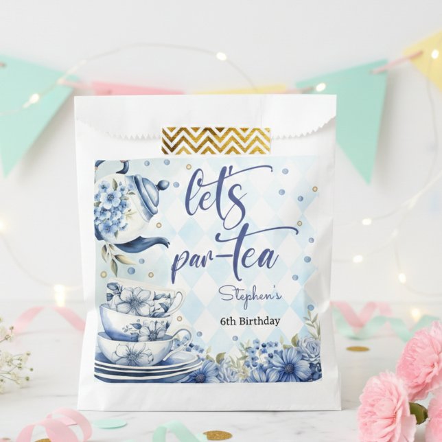 Bolsa De Papel Cumpleaños del té para los niños (Subido por el creador)