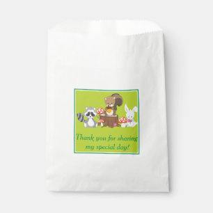 Bolsa De Papel Cumpleaños el de los animales del arbolado