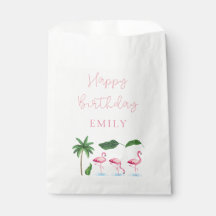 Cumpleaños floral rosa y verde