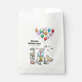 Bolsa De Papel Cumpleaños Llamando a Todos los Animales
