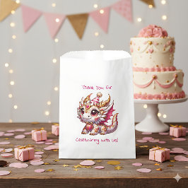Bolsa De Papel Cumpleaños personalizado del Dragon con temática r