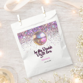 Bolsa De Papel Cumpleaños Pink Disco Trendy En Mi Era De Doble Dí