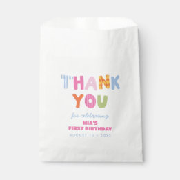 Bolsa De Papel Cumpleaños Retro de Parche con Estilo Juguetón