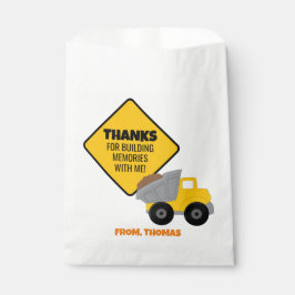 Bolsa De Papel Cumpleaños Temático de Construcción