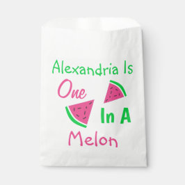 Bolsa De Papel Cumpleaños uno en un melón